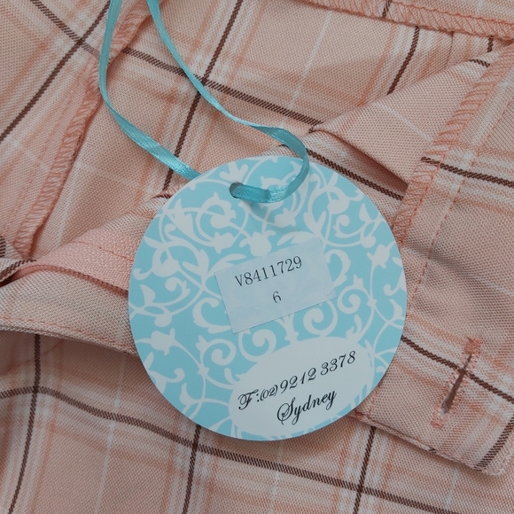 Mint Vanilla Plaid Cigarette Straight Dress Pant - Picture 10 of 13